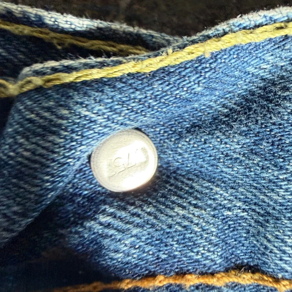 Levis 569 Loose Straight Denim Shorts Mens W30 Light Wash Blue 13303